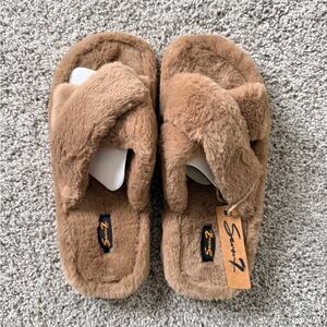 Seven7 Brown and Gray Textured Fabric